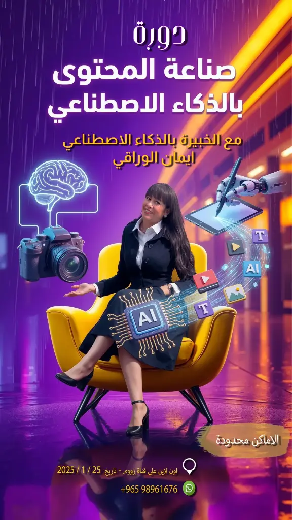 دورة صناعة المحتوى بالذكاء الاصطناعي